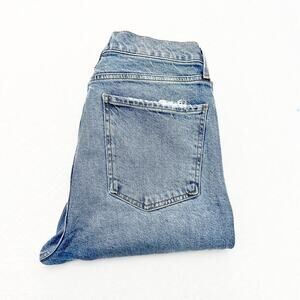 AGOLDE Nico Frayed Hem Button Fly Skinny Denim Jeans Size 28